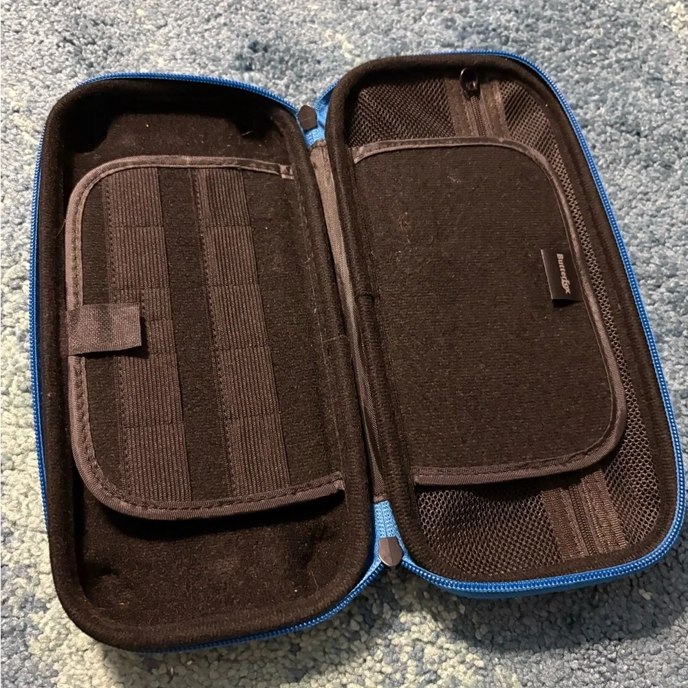 Black and Blue Nitendo Switch Case